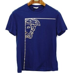 Versace Metallic Medusa Logo T Shirt NWT*